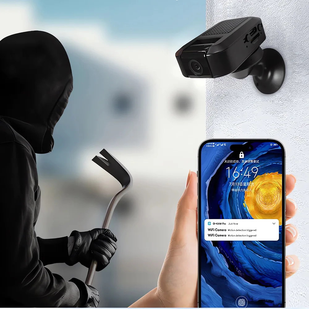 New HD 1080P WIFI Surveillance Camera Remote Home Wireless Monitoring Installation-free Network Smart Nanny Camera Mini Camera