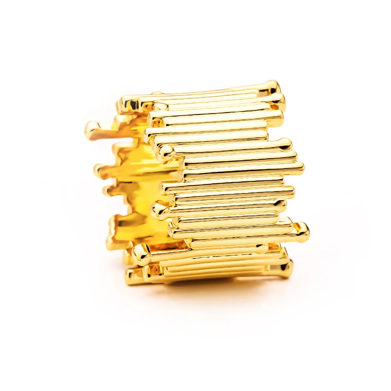 

VAROLE Stripe Ring For Women Anillos Mujer Gold Color 18K Plated Fashion Jewelry Rings Simple Office Dropshipping