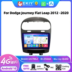 EKIY T7 QLED DSP Android 10 Car Radio For Dodge Journey Fiat Leap 2012 -2020 Stereo DVD Multimedia Carplay Player GPS Navigation