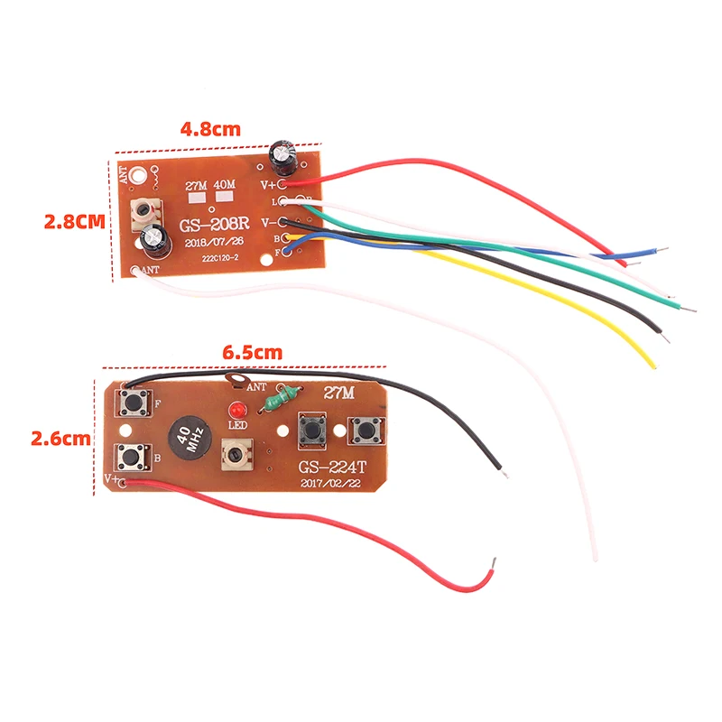 1 ensemble de circuits imprimés 40M 4CH PCB reçoit le Module de contrôleur pour accessoires de voiture RC bricolage avion télécommande jouet