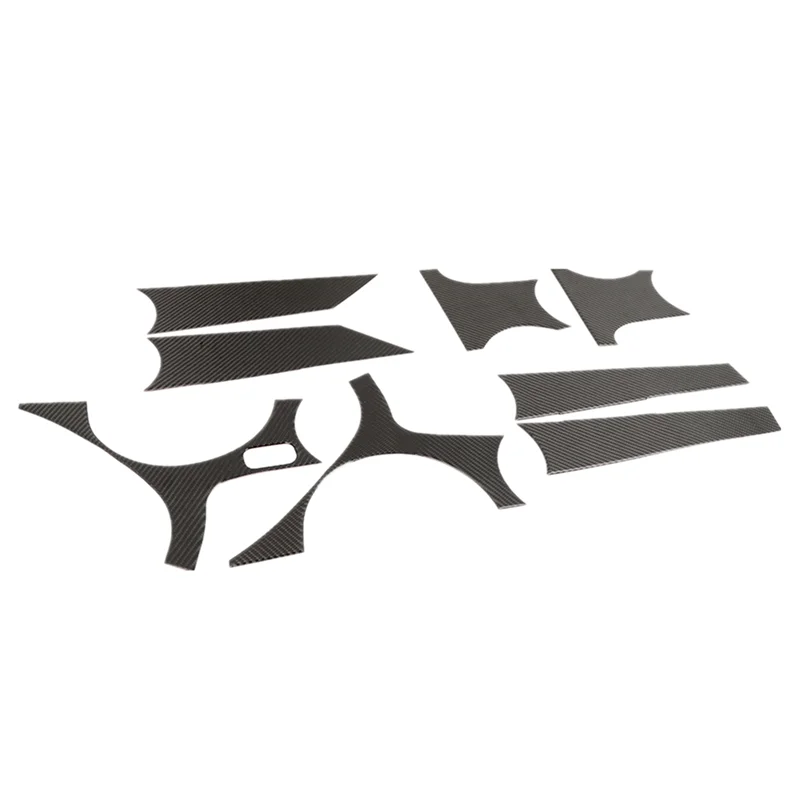 

For Jeep Commander 2006-2010 Carbon Fiber Car Door Panel Cover Decorative Trim Sticker Replacement-A67F