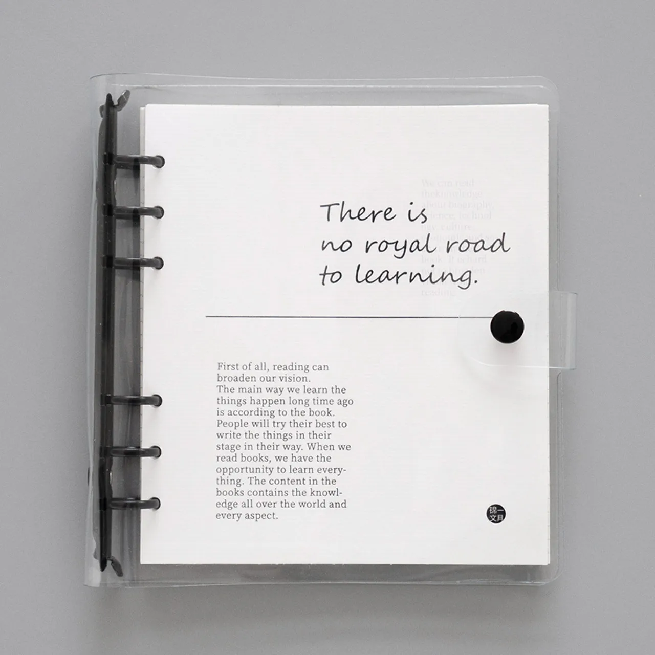 Transparent Ring Binder PVC Hand Ledger Portable Loose Leaf Folder Notebook Binder Notebooks and Journals Travelers Notebook