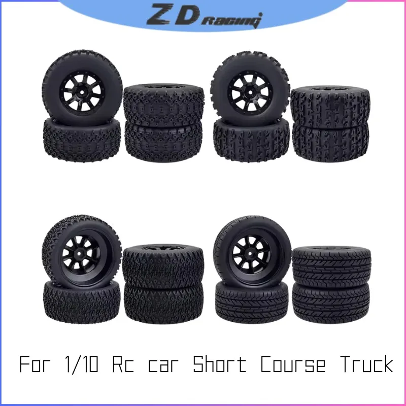 

ZD Racing 110mm RC Wheels & Tires - 12mm Hex for 1/10 Short Course/Desert Truck (Redcat/HSP/Traxxas Slash/HPI)