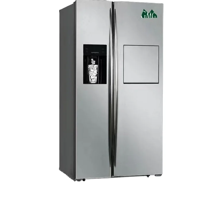 550L Household Fridge Refrigerator And Freezers Home Side By Side Water Dispanser Ice Maker Bar Counter