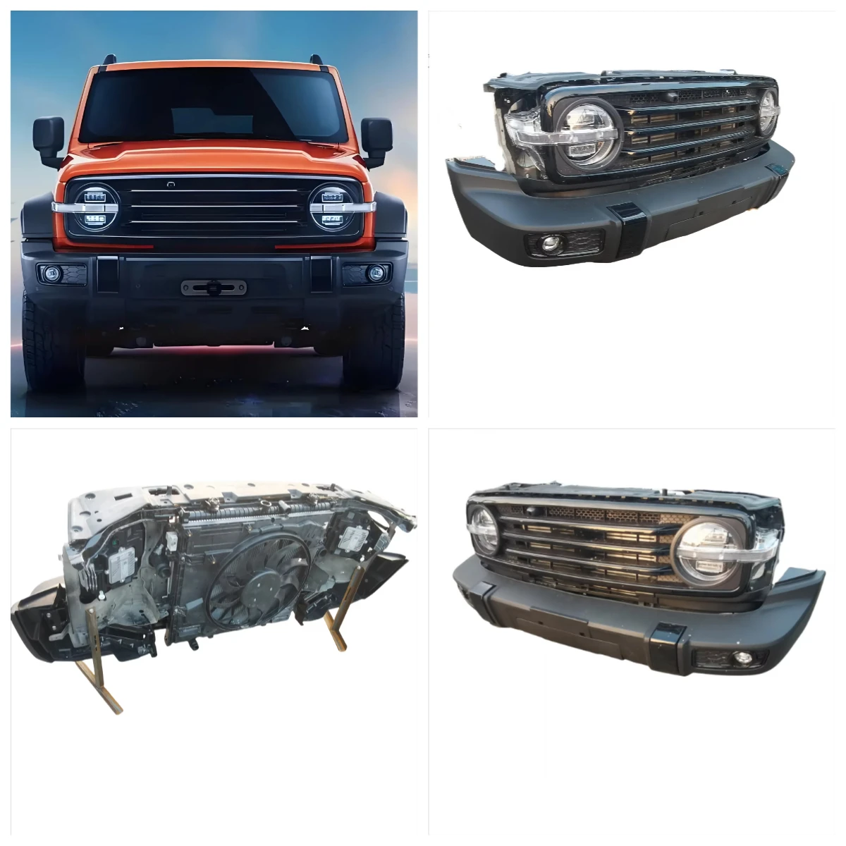 Suitable for Tank 300 Front End Combined Bumper Grille Intake Hood Radiator Headlights