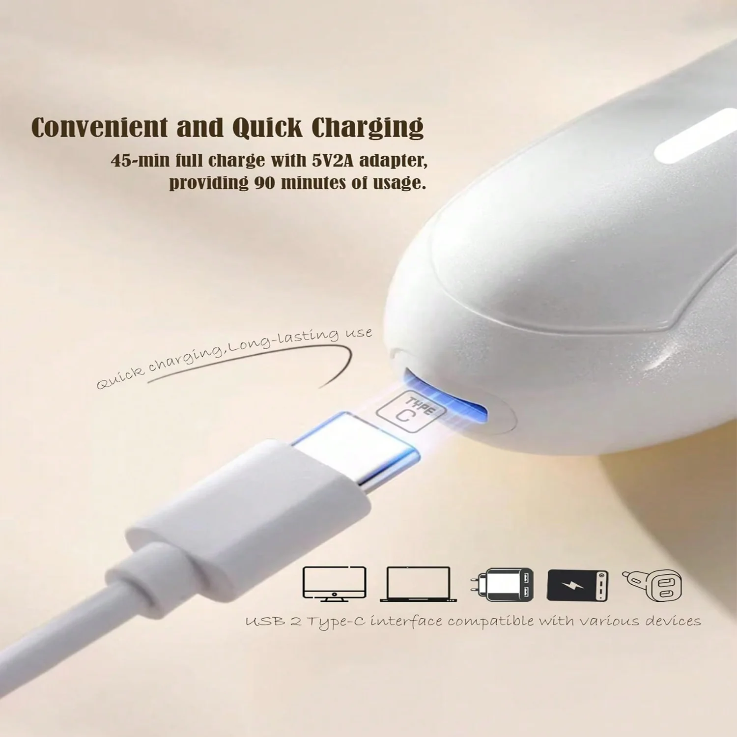 1pc Women's Multifunctional 2-In-1 Private Shaver Hair Removal Device, USB Rechargeable  Hair Remover For Full Body Use At