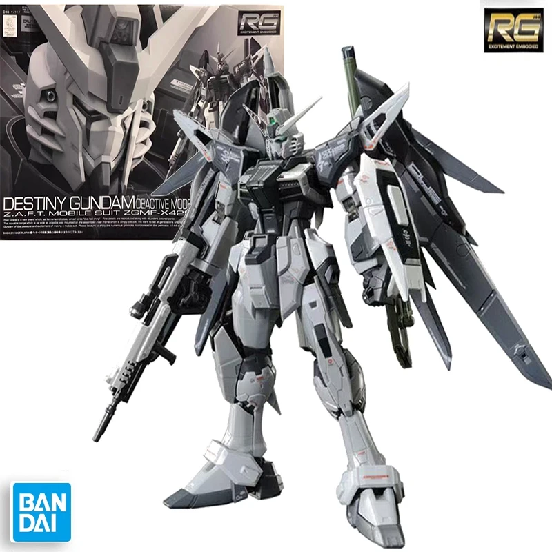 오리지널 반다이 PB 한정판 RG 1/144 데스티니 건담 비활성 모드 만화 캐릭터 로봇 조립 모델 장난감 어린이 선물