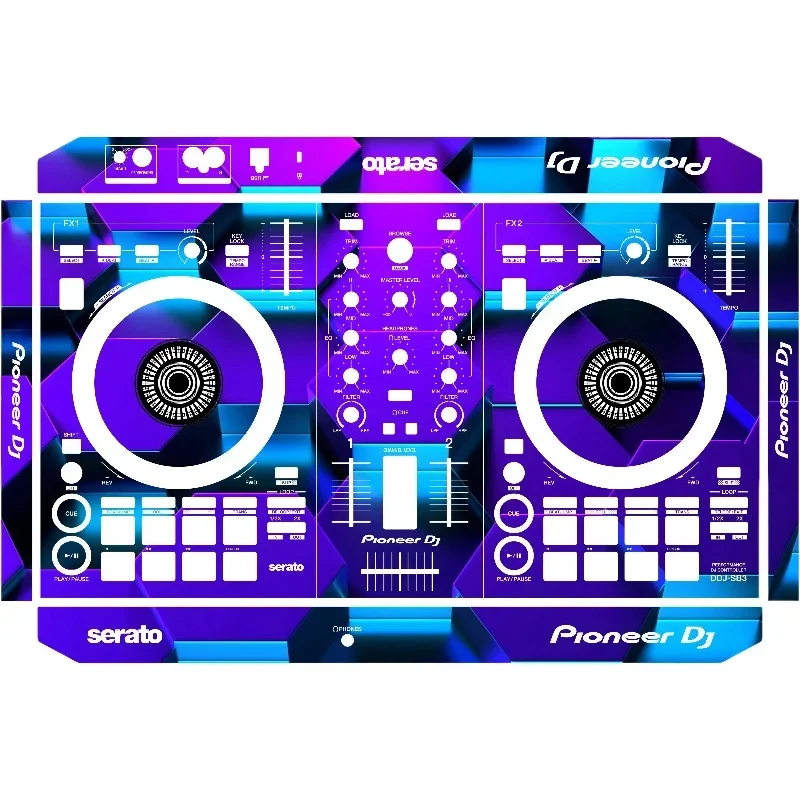 Pioneer DDJ-SB3 Controller Panel Film PIONEER Personalized Colorful Stickers, Customizable