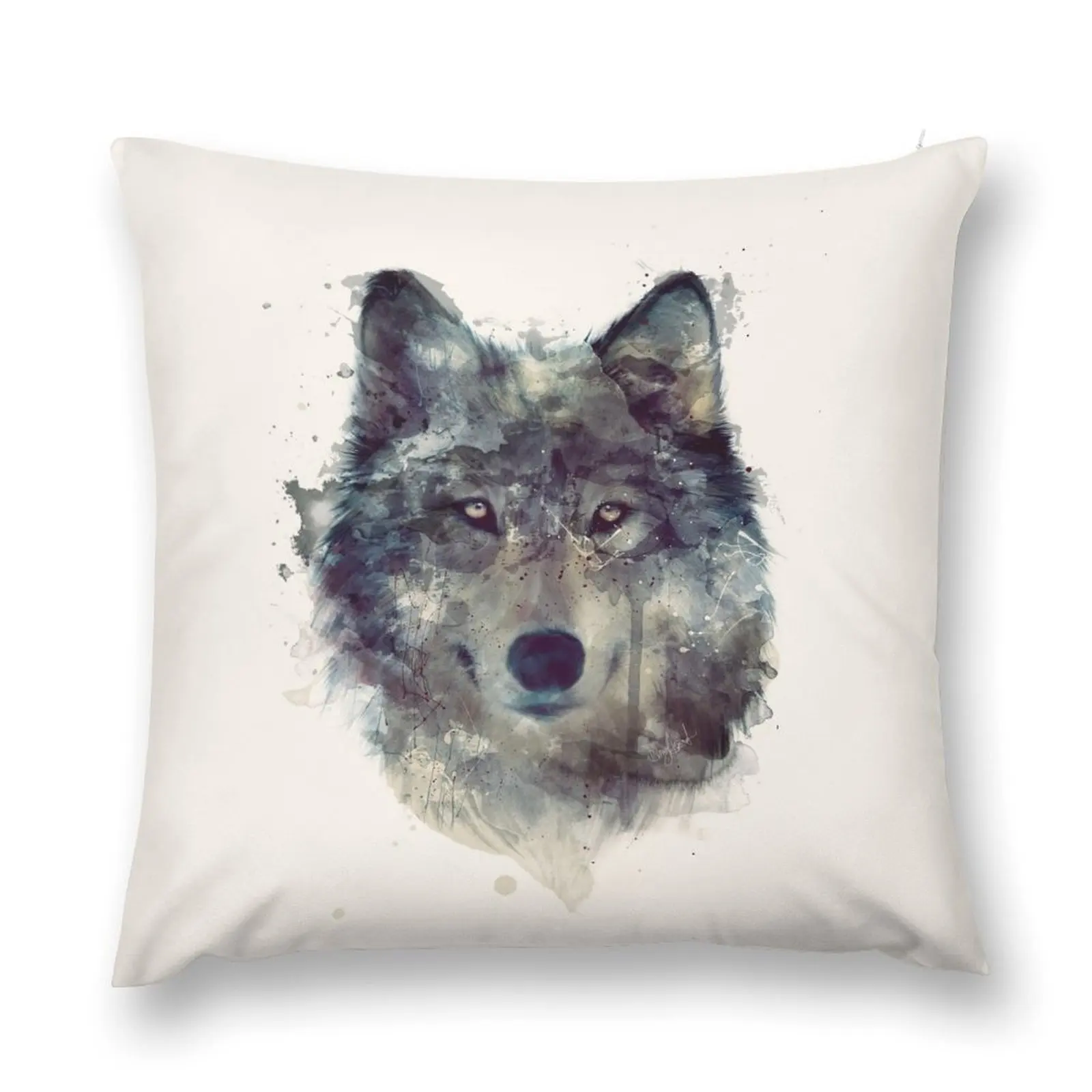 Wolf // Persevere Throw Pillow Luxury Sofa Cushions luxury sofa pillows pillow