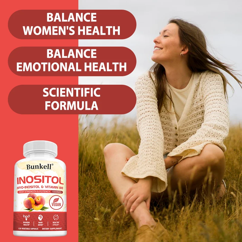 Inositol Supplement - with Inositol and Vitamin B8, Promotes Fat Metabolism, Balances Women's Mood Health, Vegetarian