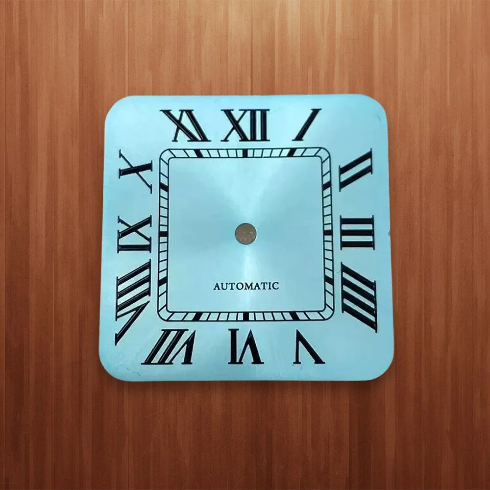 27mm S Dial Square Dial Rome Dial No Luminous Fit NH35/NH36 Japan Movement 27mm nh35 Watch Modification Accessories Watch case