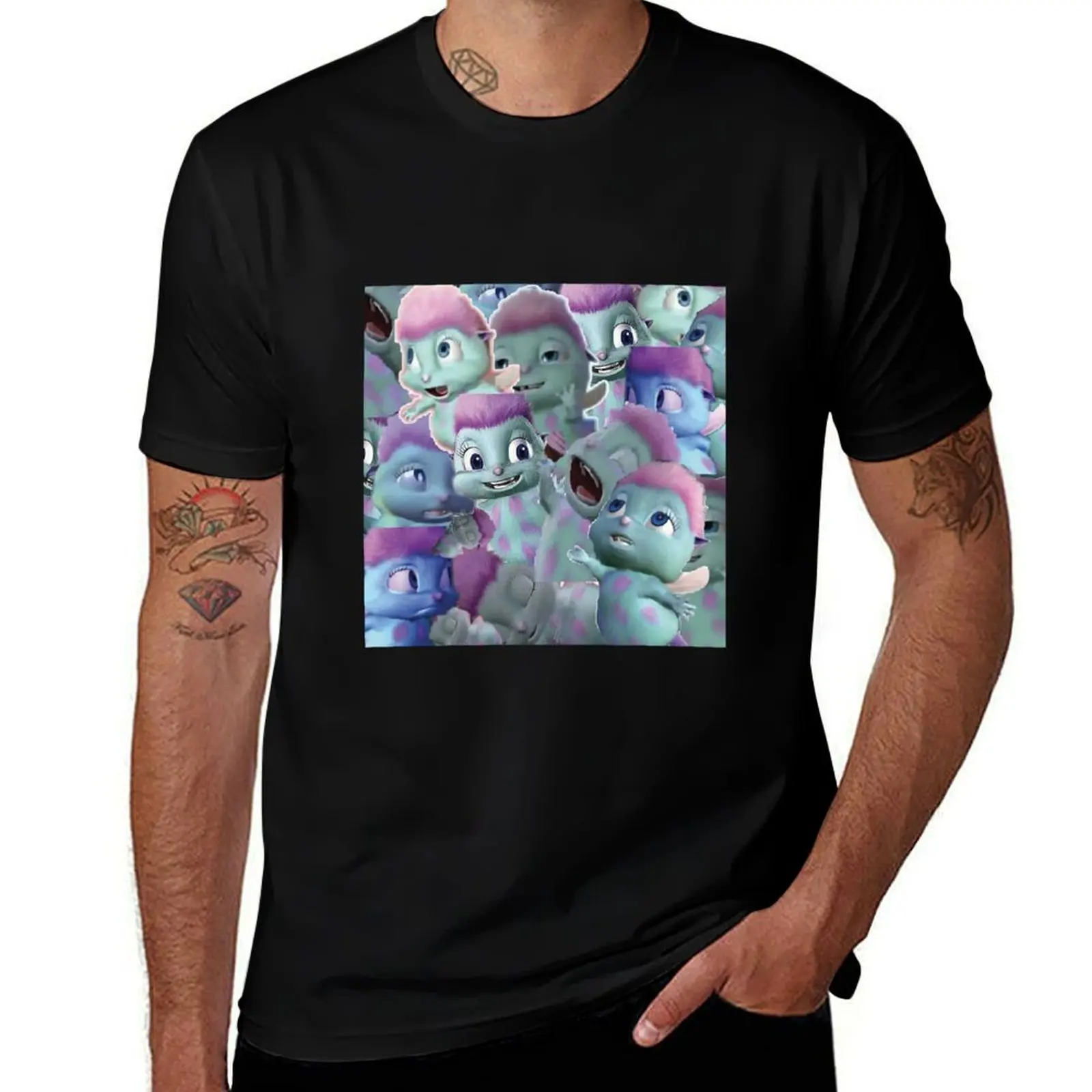 Bibble Collage T-Shirt Soft Cotton Print T-Shirt