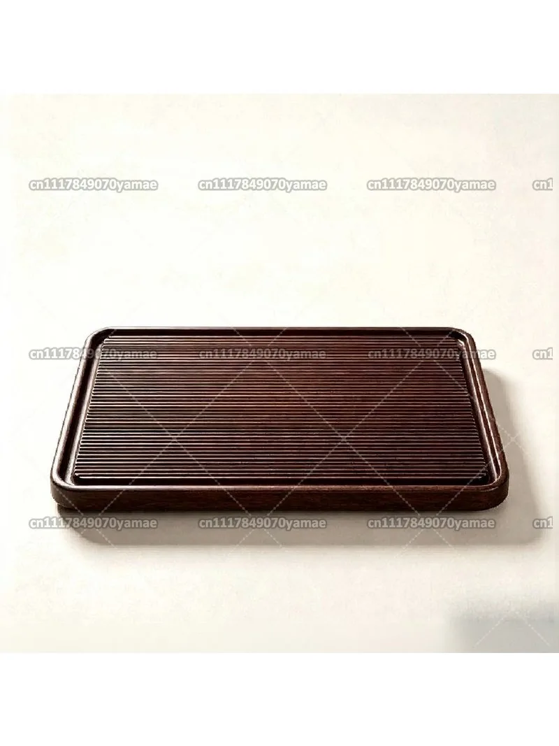 Chinese Solid Wood Tea Tray Full Bakelite Drainage Tea Table Household Living Room Water Outlet Tea Serving Tray For TeaCeremony