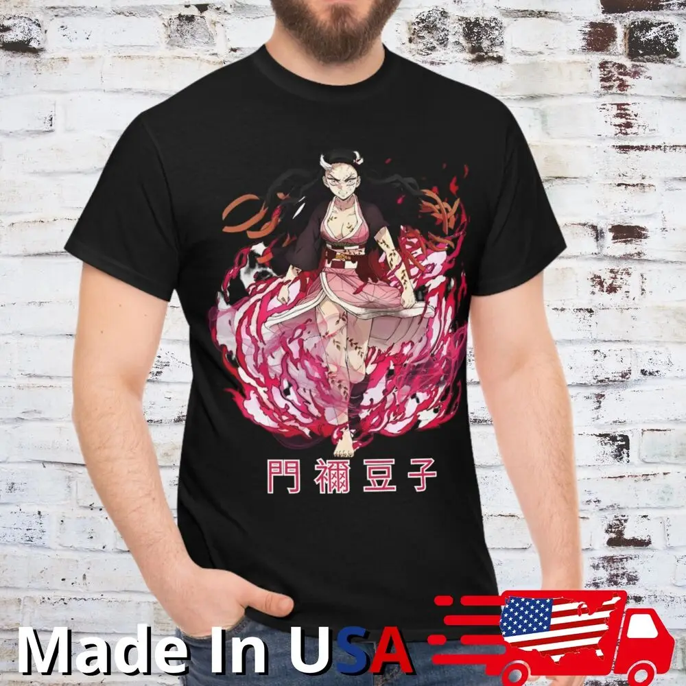 Demon Slayer Nezuko Tee  Shirt Anime Manga Japan Kimetsu No Yaiba Cosplay