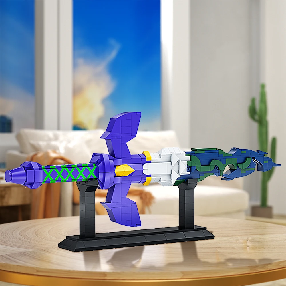 Moc Breath Of The Wild The Master Broken Sword Building Blocks Set For Game Zeldaed Hyrule Castle BOTW Arms Model Toy Kids Gift