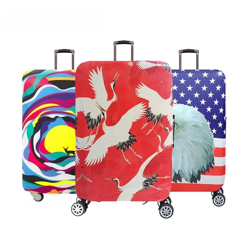 

New Animal Pattern Travel Luggage Suitcase Protective Cover for Trunk Case Apply To 18''-32'' Suitcase Cover Elastic Perfectly