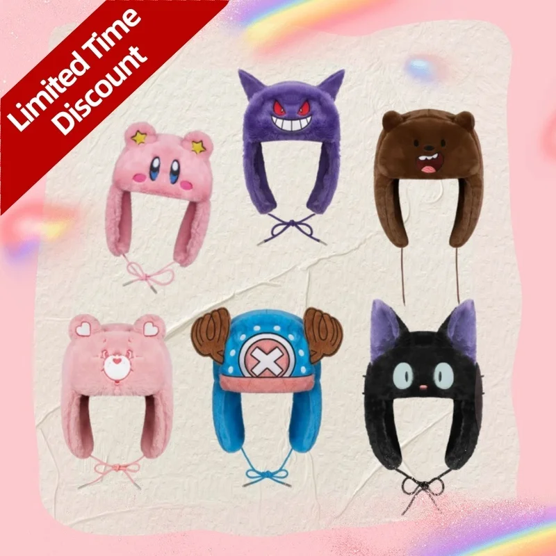 

Новая зимняя новая шапка с изображением Человека-Паука, жестокий медведь, мультяшная шапка, популярная мужская и женская милая теплая защитная шапка для ушей, новогодние подарки