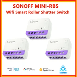 SONOFF MINI-RBS Smart Roller Shutter Switch Smart Home Matter Switch Curtain Timer via eWelink APP Homekit Alexa Google IFTTT