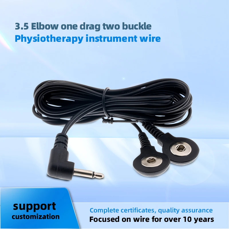 

Treatment massager accessories therapy wire one to four button electrode wire therapy instrument wire copper foil wire