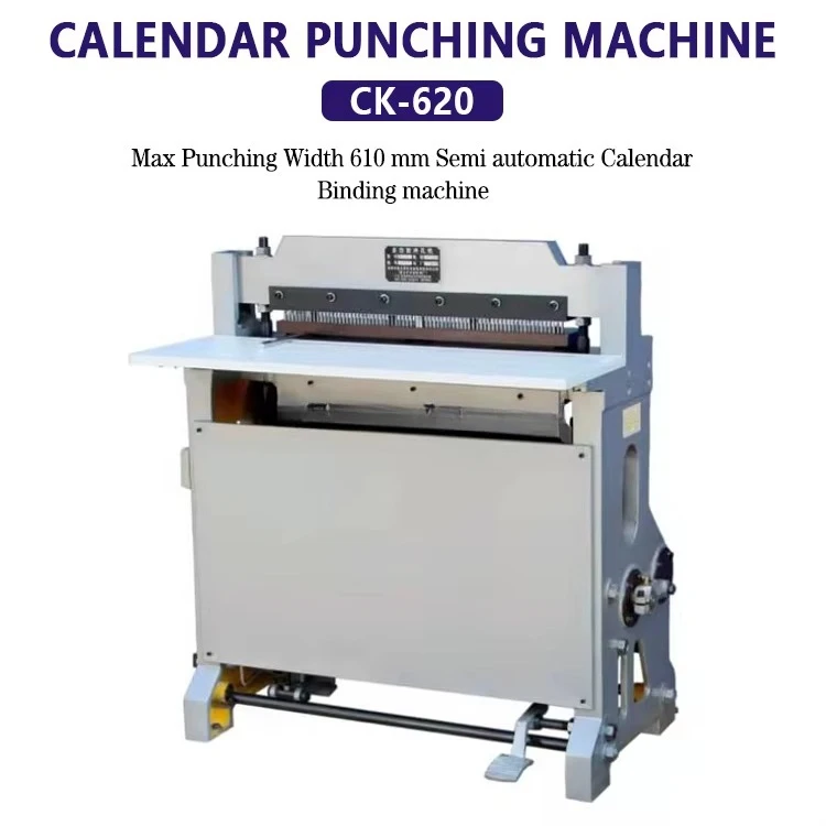 CK-620 Semi-Automatic Paper Punching Machine  Punching Holes in Notebooks Spiral Binding Punching Machine