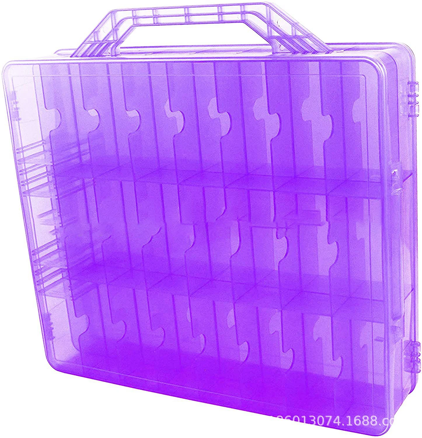 48 Grid Double-Sided Storage Organizer/Box,Removable Dividers for Embroidery and Sewing Threads,Needles,Beads,Small Crafts & Toy