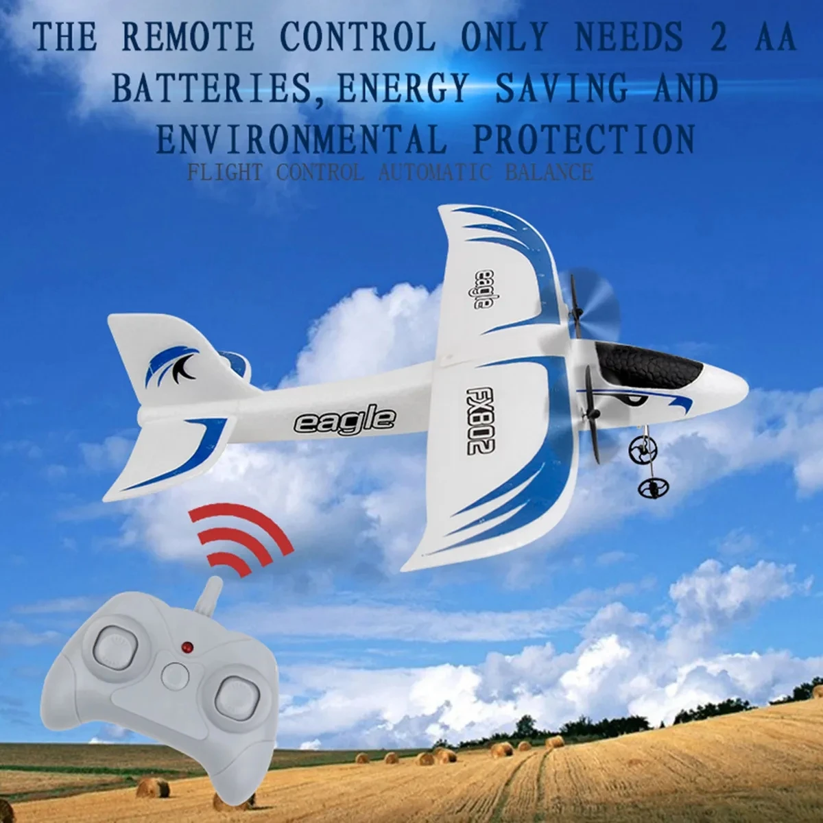 FX802  RC Foam Plane 2.4G 2CH Radio Control Glider Remote Control Airplane Aircraft Foam Boys Toys for Children