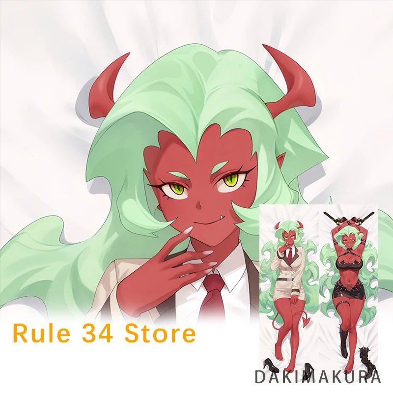 اللباس الداخلي والتخزين مع Garterbelt Scanty Dakimakura غطاء فروي أنيمي على الوجهين طباعة المخدة وسادة الجسم بالحجم الطبيعي