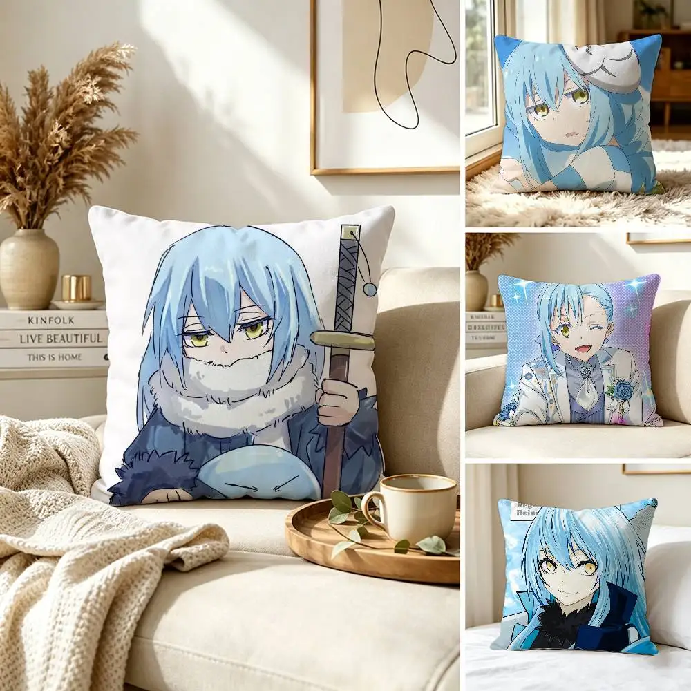 R-Rimuru T-Tempest Slime Pillow Case for Sofa Living Room Home office Decor Protective Cover