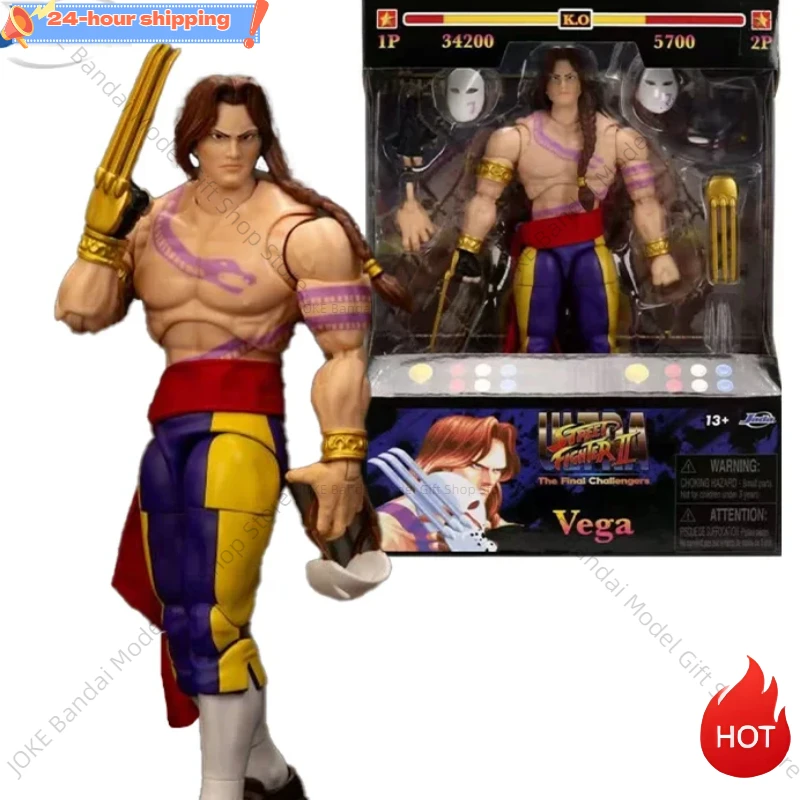 

Original Jada Toys Ultra Street Fighter II The Final Challengers Vega In Stock Anime Action Collection Figures Model Toys