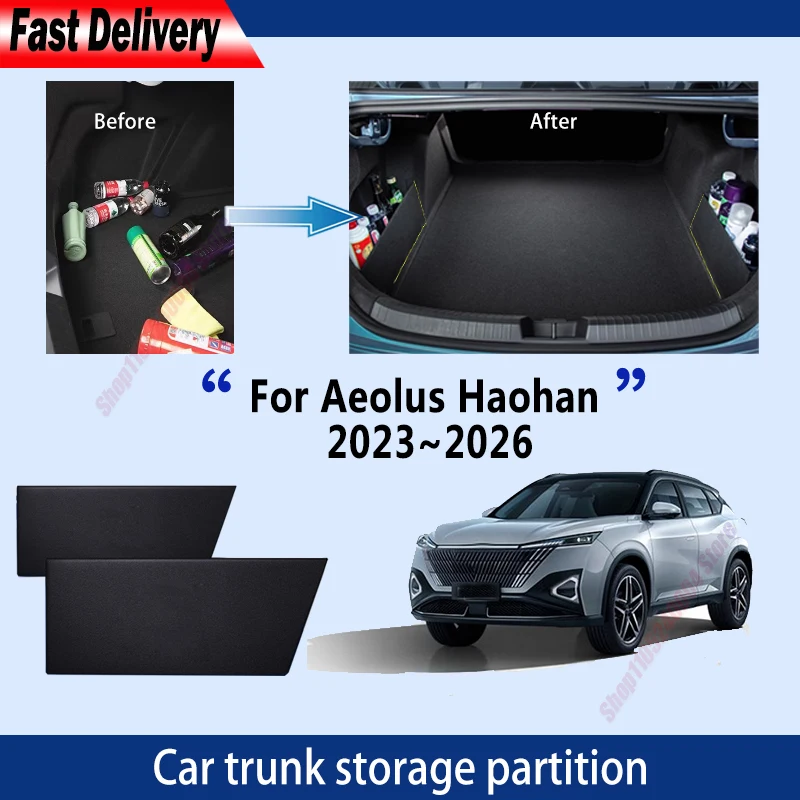For Aeolus Haohan 2023~2026 2025 24 Thickening Trunk Storage Partition Multifunction Storage Auto Interior Parts