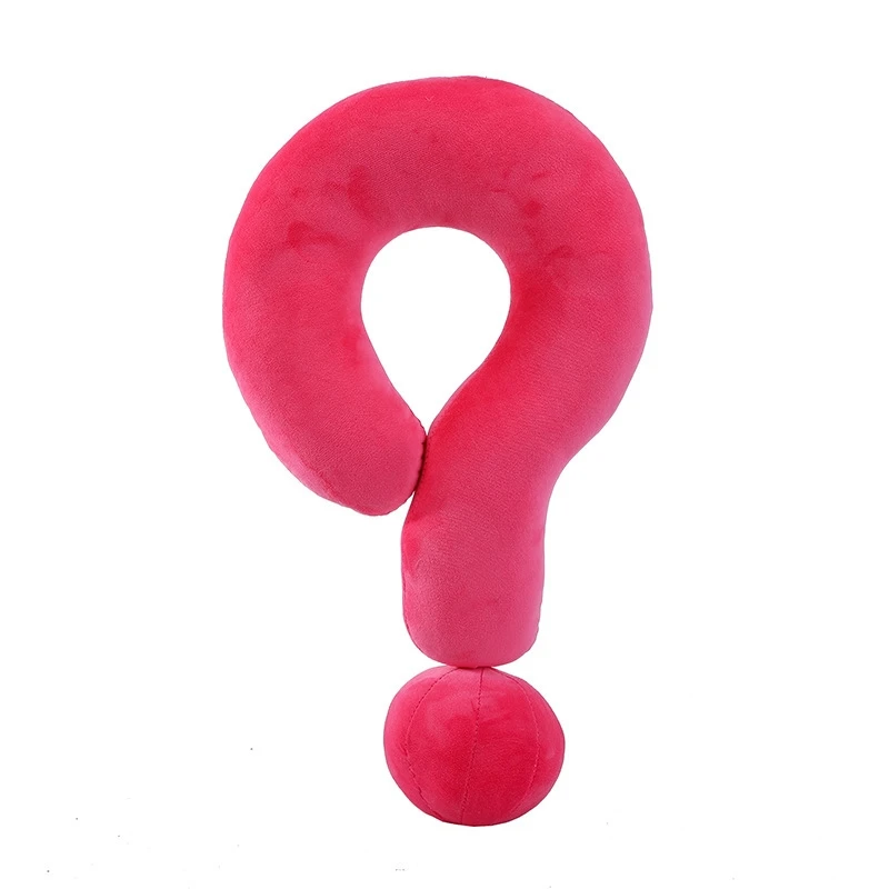 Dopamine เครื่องหมายคําถามรูปแบบ U-รูปคอหมอน Plush โซฟาเบาะ Creative Home Decor ของขวัญผู้หญิงห้องนอนห้องนั่งเล่น Travel