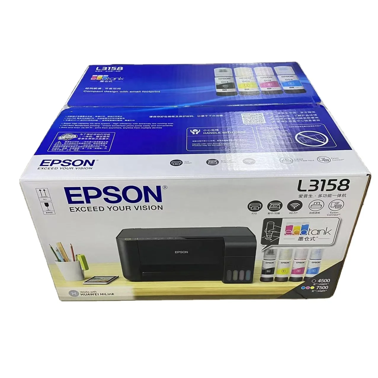 For Use Ep L3158/3156 mobile phone wireless WiFi original supply printer color photo