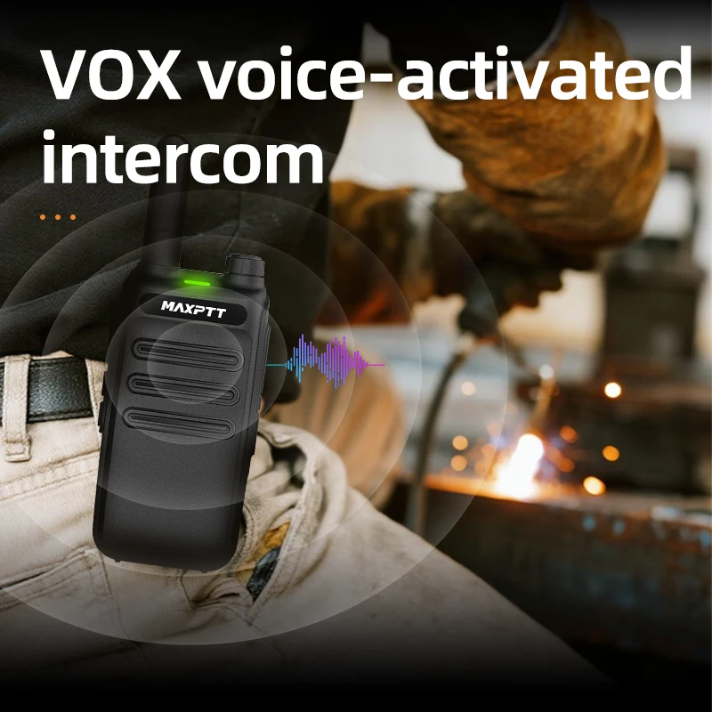 2 قطعة Maxptt Tk175 جهاز اتصال لاسلكي صغير Type-C لا يتطلب ترخيص محمول اتجاهين راديو الهواة الكبار جهاز اتصال لاسلكي مناسب للبناء والإدارة على الطرق #3