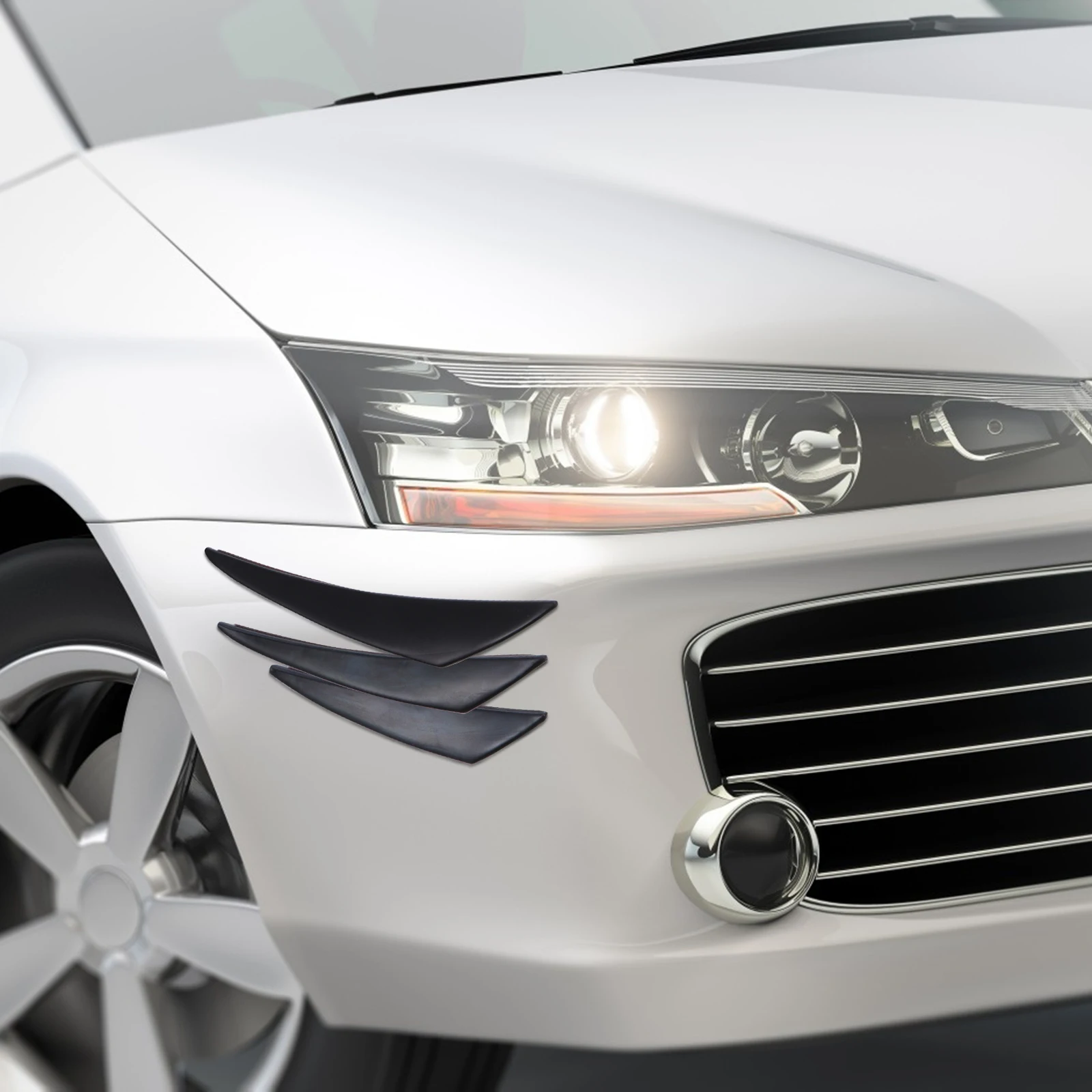 

Bumper Wind Knife Lip Splitter Car Front Fins for Accessories Spoiler Auto Sticker