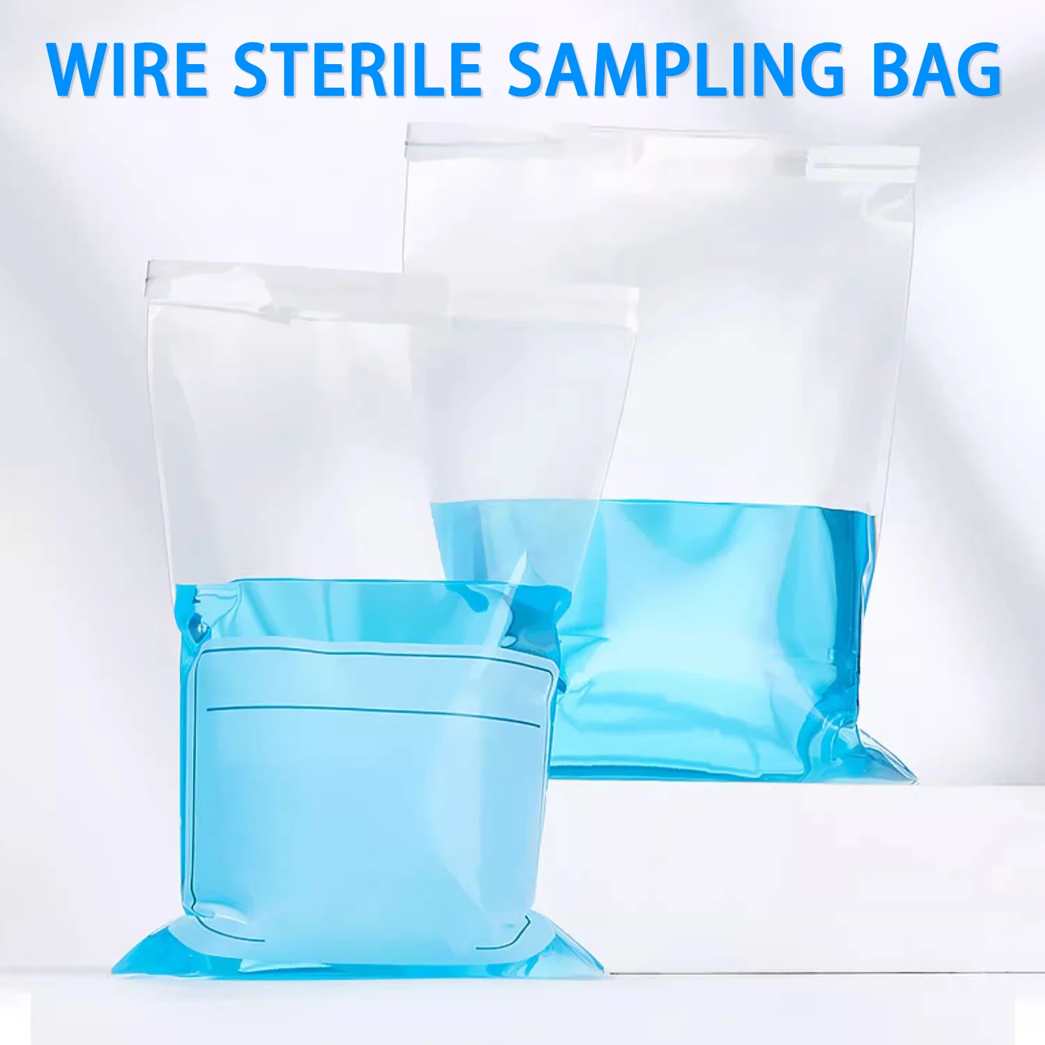 

Sterile sampling bag with wire, homogeneous bag sampling bag with writing area, water sample collection bag, sealed bag, box