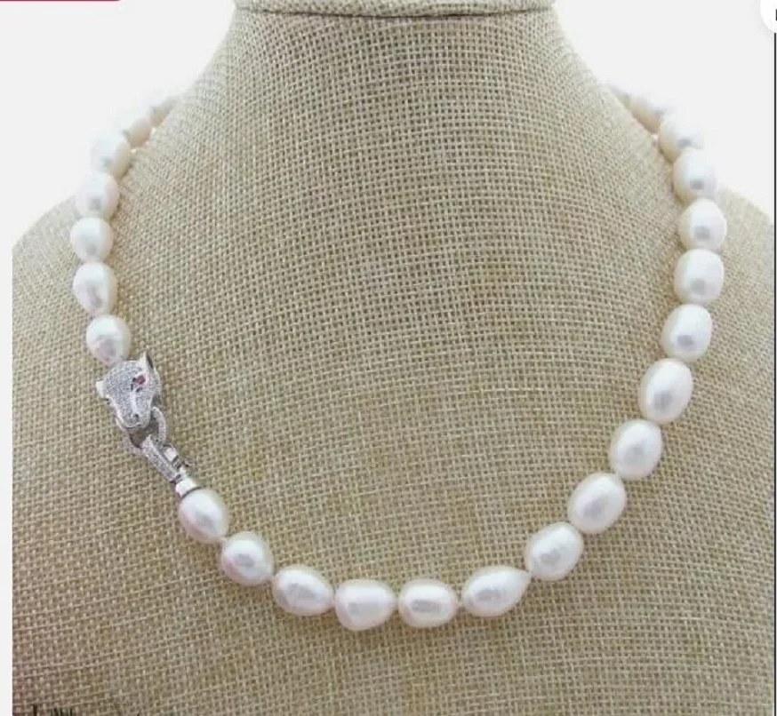 Fine Jewelry 18 inch Gorgeous HUGE AAAA 10-11mm natural Akoya White Pearl necklace 925S