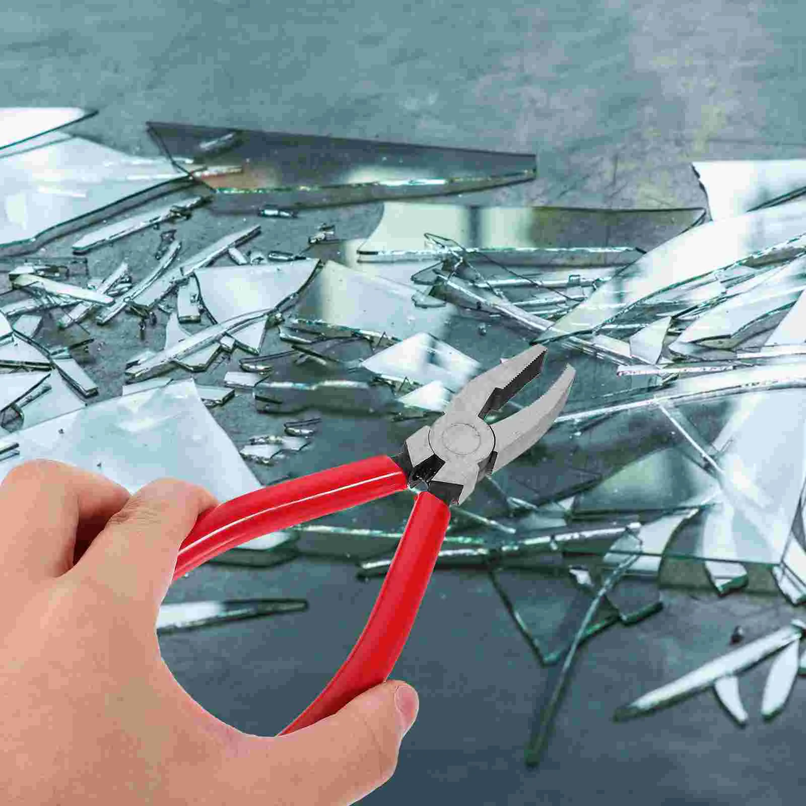 Stained Glass Pliers Mosaics Breaking Tool 6 Inch Glass Work Breaking Tool Accessory running pliers glass cutting tool