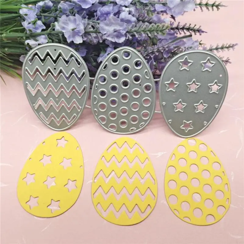 HX6D Пасхальный яичный металл резка умирает трафарет DIY ScrapBooking Альбом шаблон бумажной карты