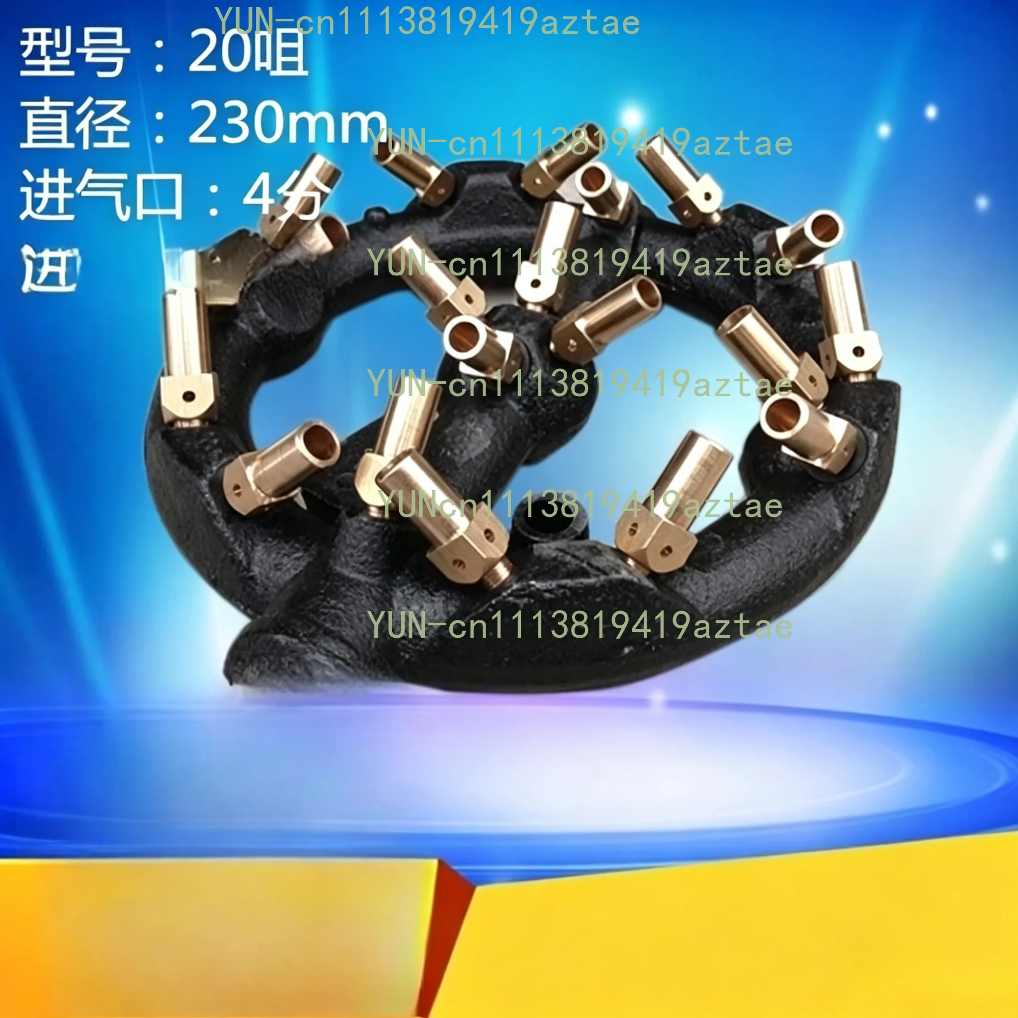 Natural Gas Nozzle Burner Commercial Food Fast Cooking  10/20/32/44/88 Brass Tips Cast Iron Jet Burner Propane