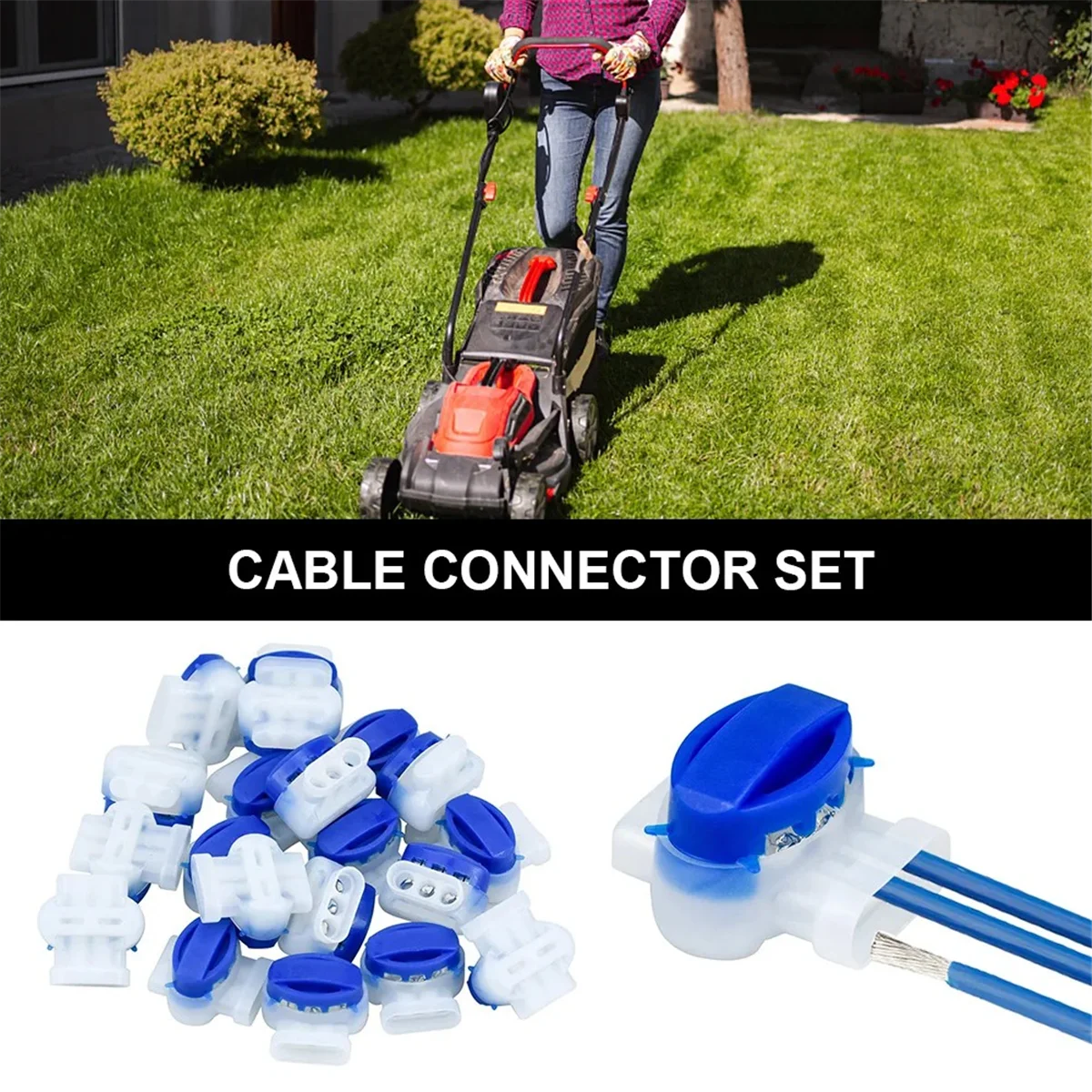 

AA98 Cable Clamps Waterproof Mowing Robot Clamps Connection Clamps Without Stripping for Lawnmower
