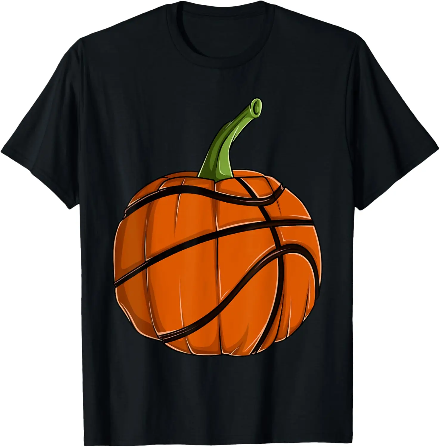 Basketball Pumpkin T shirt, Mens Boys Halloween Basket Lover T-Shirt