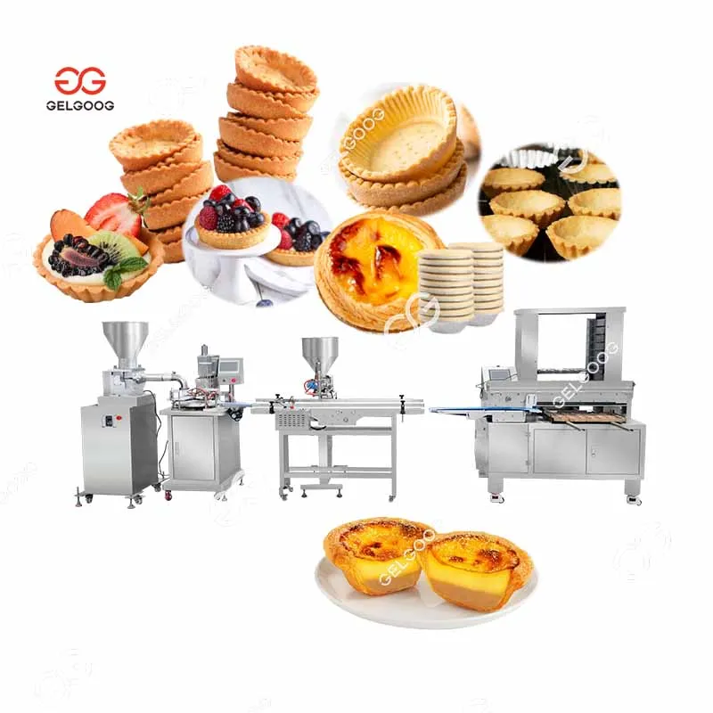 Hot Square Tart Pie Crust Making Portuguese Tartlet Production Line Egg Tart Skin Machine Tart Maker