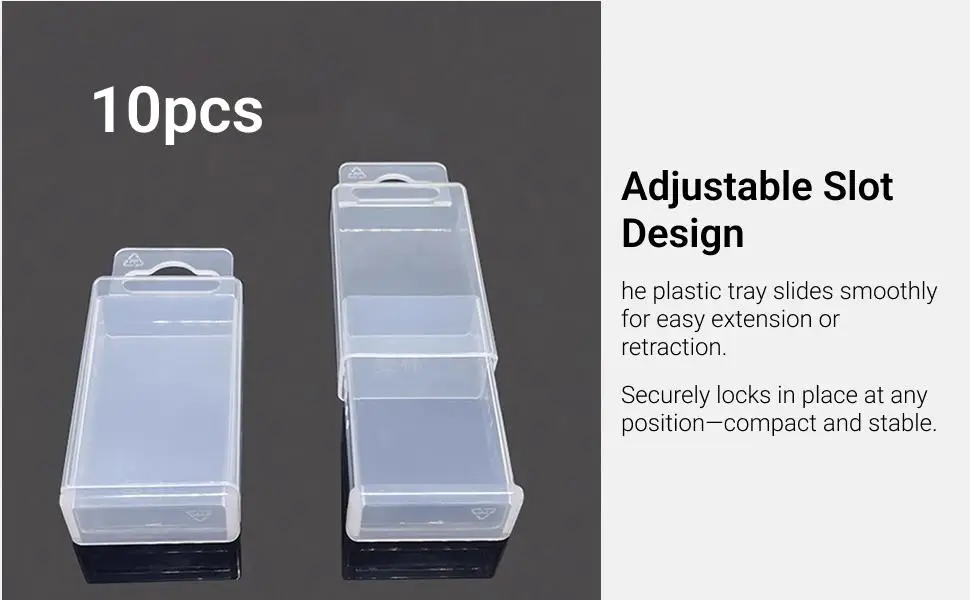 

Drill Bit Case Portable Plastic Tool Storage Box for Mini Precision and Repair Workshop
