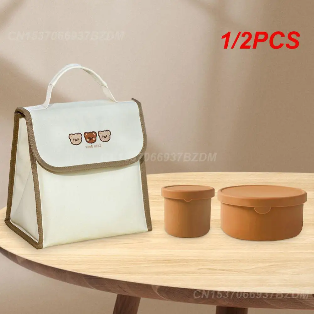 1/2PCS Household Products Household Lunch Box Household Use Round Lunch Box Bag Not Afraid Of Shaking