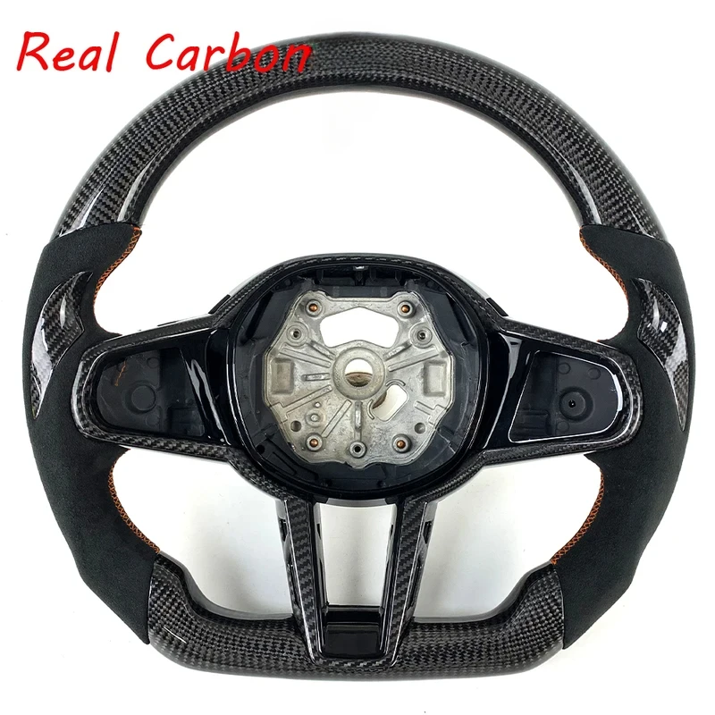 

For BMW Luxury Alcantara & Carbon Fiber Steering Wheel - Fits M3, M4 & G Series