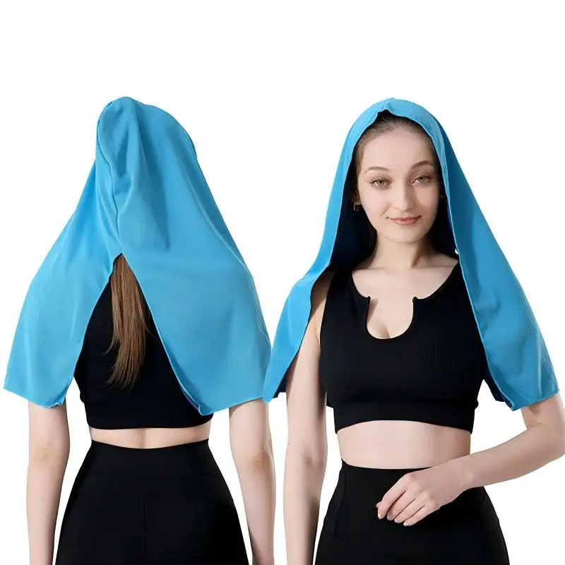 1/2 Pcs Two Tone Multifunctional Cool Boxing Hat Fitness Cool Sports Sunscreen Headscarf Sweat Absorbing Sports Towel