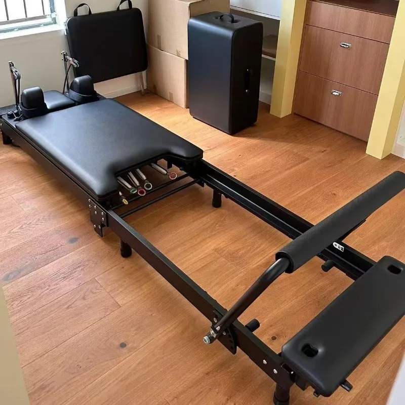 High Quality Foldable Yoga Machine Equipment Promotion Gym Sports Fitness Home Pilates Reformer