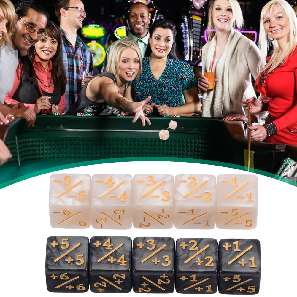 10 шт., кубик лояльности, совместимый со счетчиками CCG/карт, жетоны, 6-сторонние счетчики, игральные кости для взрослых для настольной игры