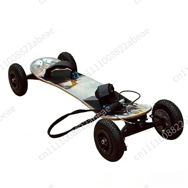 Mountain Skateboard with Hand Brake Outdoor Off Road Power Skateboard for Kite Towing