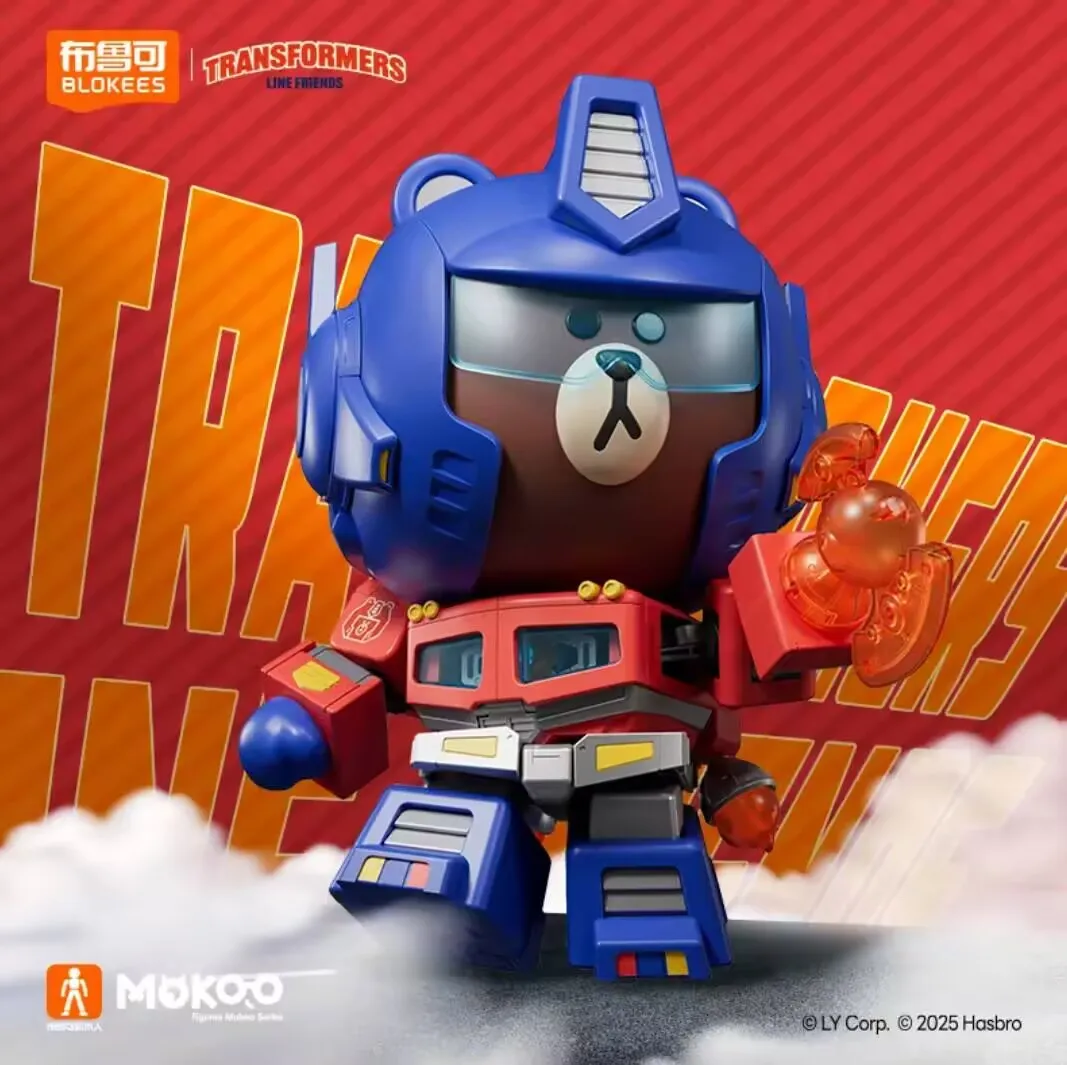 Nowa Wyprzedaż Bloki Transformator & Brązowy Niedźwiedź Optimus Prime Figurka Akcji Model do Składania Kolekcjonerskie Zabawki Prezent dla Przyjaciela